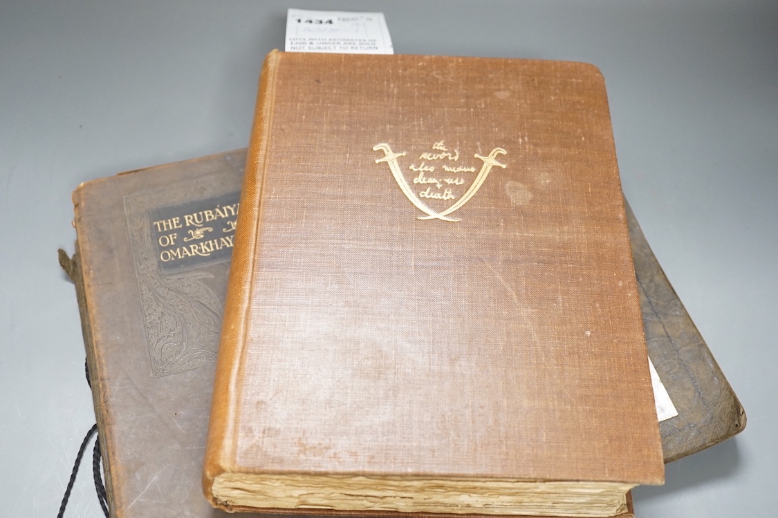 A coloured Mannikin Human Bodybook, Seven Pillars of Wisdom, Omarkhayam, 1930's International Horse & Hound Show and Venice, A Sketch Book by Fred Richards (5)